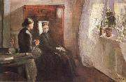 Edvard Munch Mother and Daughter oil painting